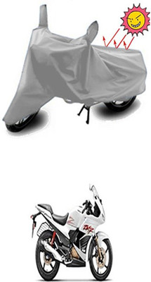 Billseye Two Wheeler Cover for Hero(Karizma ZMR, Silver)