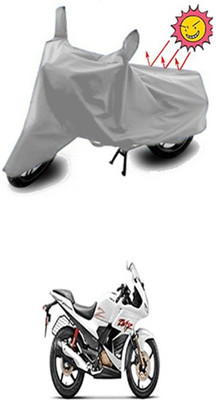 Billseye Two Wheeler Cover for Hero(Karizma ZMR, Silver)