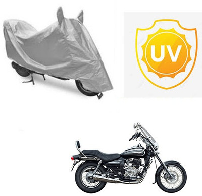Atulit enterprises Waterproof Two Wheeler Cover for Bajaj(Avenger 220 Cruise, Silver)