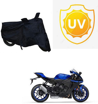 Mdstar Waterproof Two Wheeler Cover for Yamaha(YZF R1, Black)