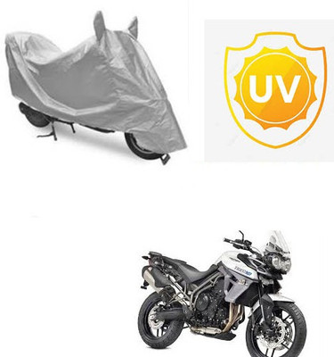 Atulit enterprises Waterproof Two Wheeler Cover for Triumph(Tiger 800 XR, Silver)