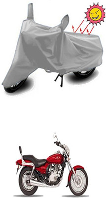 Coverit Two Wheeler Cover for Bajaj(Enticer, Silver)