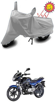 Billseye Two Wheeler Cover for Bajaj(Silver)