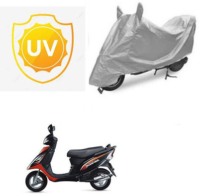 SRENTERPRISES Two Wheeler Cover for TVS(Streek, Silver)