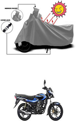 Billseye Two Wheeler Cover for Bajaj(Platina 100 DTS-i, Grey)
