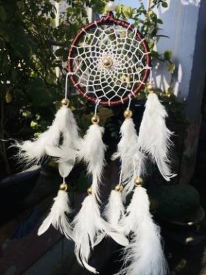 new lucky NLDC 24 Feather Dream Catcher(7 inch, White)