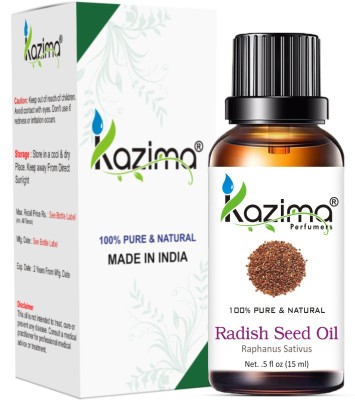 KAZIMA Radish Seed Cold Pressed Carrier Oil (15ML) Pure Natural For Skin Care & Hair Treatment(15 ml)