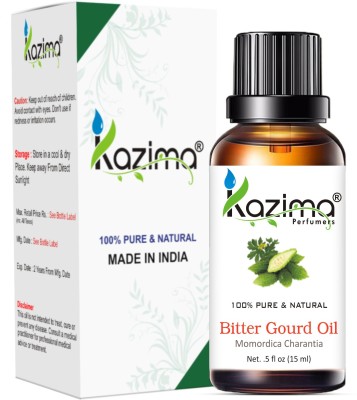 Kazima Bitter Gourd Cold Pressed Carrier Oil (15ML) Pure Natural For Skin Care & Hair Treatment(15 ml)