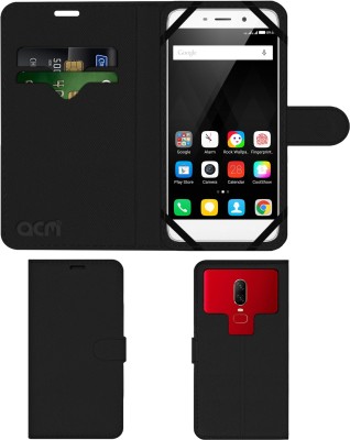 ACM Flip Cover for Coolpad Dazen Note 3(Black, Cases with Holder, Pack of: 1)