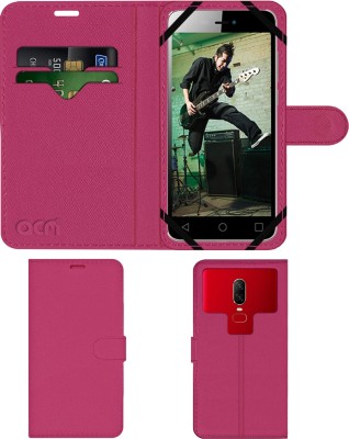 ACM Flip Cover for Micromax Canvas Spark 3 Q385(Pink, Cases with Holder, Pack of: 1)