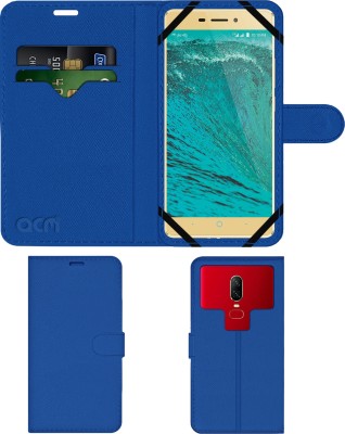 ACM Flip Cover for Lyf Water 7 4g(Blue, Cases with Holder, Pack of: 1)