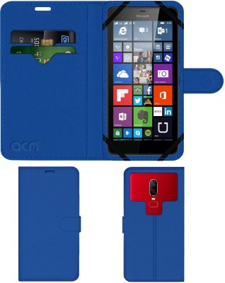 ACM Flip Cover for Microsoft Lumia 640 Xl Lte(Blue, Cases with Holder, Pack of: 1)