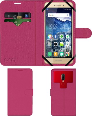 ACM Flip Cover for Coolpad Mega 2.5d(Pink, Cases with Holder, Pack of: 1)