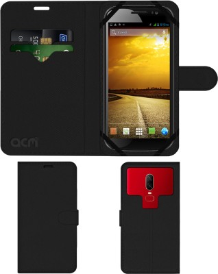 ACM Flip Cover for Micromax Duet 2 Eg111 Cdma Gsm(Black, Cases with Holder, Pack of: 1)