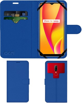 ACM Flip Cover for Realme C15(Blue, Cases with Holder, Pack of: 1)