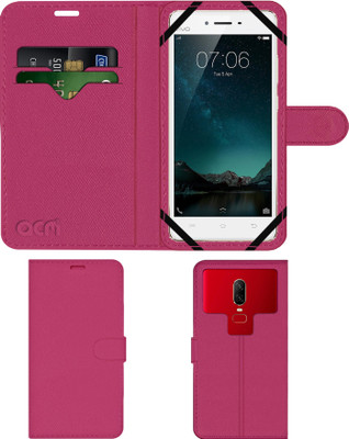 ACM Flip Cover for Vivo V3 Max(Pink, Cases with Holder, Pack of: 1)