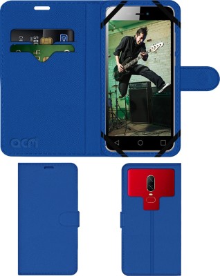 ACM Flip Cover for Micromax Canvas Spark 3 Q385(Blue, Cases with Holder, Pack of: 1)