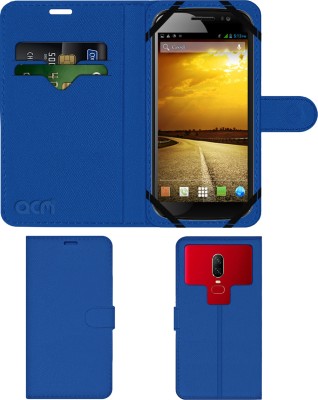 ACM Flip Cover for Micromax Duet 2 Eg111 Cdma Gsm(Blue, Cases with Holder, Pack of: 1)