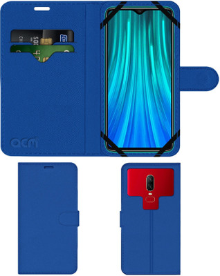 ACM Flip Cover for Xiaomi Redmi Note 8 Pro(Blue, Cases with Holder, Pack of: 1)