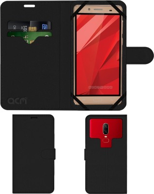ACM Flip Cover for Iball Andi 5.5h Weber 4g(Black, Cases with Holder, Pack of: 1)