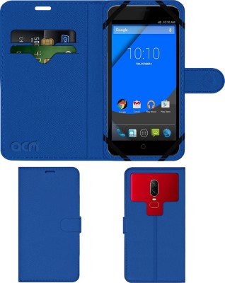 ACM Flip Cover for Yu Yureka Plus(Blue, Cases with Holder, Pack of: 1)