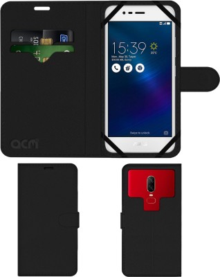 ACM Flip Cover for Asus Zenfone 3 Max 5.5 Zc553kl-4h080in(Black, Cases with Holder, Pack of: 1)