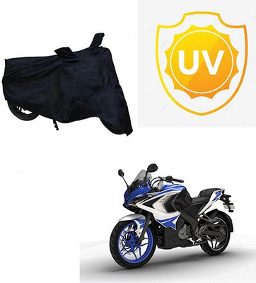 MMSSTAR Waterproof Two Wheeler Cover for Bajaj(Pulsar RS 200, Black)