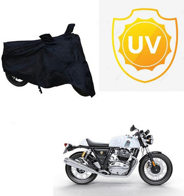 Atulit enterprises Waterproof Two Wheeler Cover for Royal Enfield(Continental GT, Black)