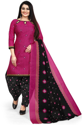 Merira Cotton Blend Printed Salwar Suit Material