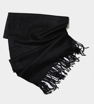 Shopping Store Solid Cotton Blend Men & Women Stole