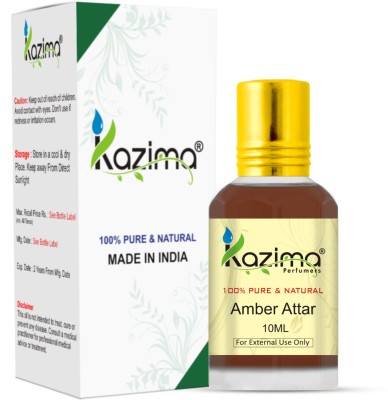 KAZIMA Amber Perfume For Unisex - Pure Natural (Non-Alcoholic) Floral Attar(Amber)