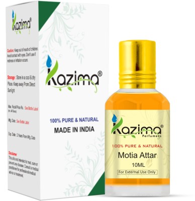 KAZIMA Motia Perfume For Unisex - Pure Natural (Non-Alcoholic) Floral Attar(Floral)