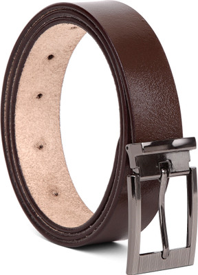 HideChief Men Formal Brown Genuine Leather Belt