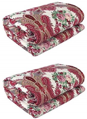 Khatri textiles and handloom store Printed Single Dohar for  AC Room(Poly Cotton, WHITE FLOWER)