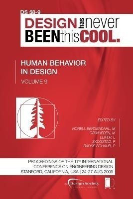 Proceedings of ICED'09, Volume 9, Human Behaviour in Design(English, Paperback, unknown)