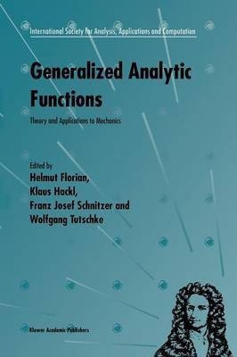 Generalized Analytic Functions(English, Paperback, unknown)
