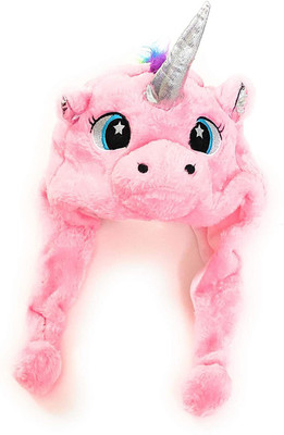 AMACO Unicorn cap Women Girls Unicorn Soft Plush Warm Hat Earmuffs Headgear Cap Winter Christmas Solid Sports/Regular Cap Cap