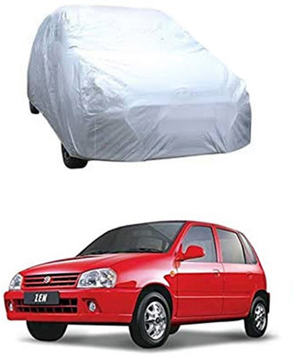 W proof Car Cover For Maruti Suzuki Zen (Without Mirror Pockets)(Silver)