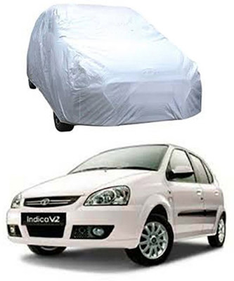 W proof Car Cover For Tata Indica V2 (Without Mirror Pockets)(Grey)