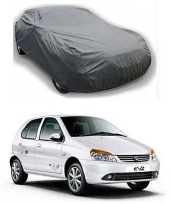 W proof Car Cover For Tata Indica eV2 (Without Mirror Pockets)(Grey)