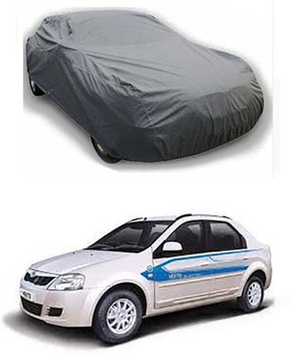 W proof Car Cover For Mahindra e-Verito (Without Mirror Pockets)(Grey)