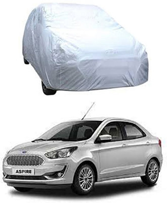W proof Car Cover For Ford Figo Aspire (Without Mirror Pockets)(Silver)