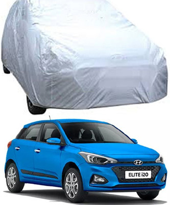 W proof Car Cover For Hyundai Elite i20 (Without Mirror Pockets)(Silver)