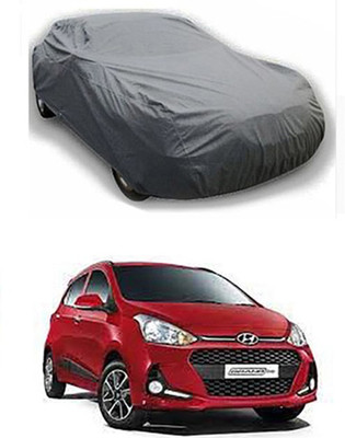 W proof Car Cover For Hyundai Grand i10 (Without Mirror Pockets)(Grey)