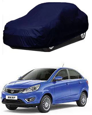 W proof Car Cover For Tata Zest (Without Mirror Pockets)(Blue)