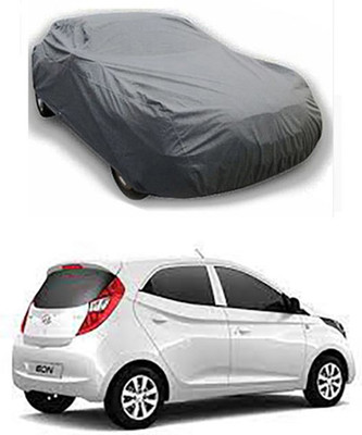 W proof Car Cover For Hyundai Eon (Without Mirror Pockets)(Grey)