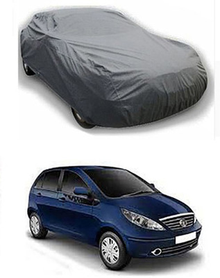 W proof Car Cover For Tata Indica Vista (Without Mirror Pockets)(Grey)