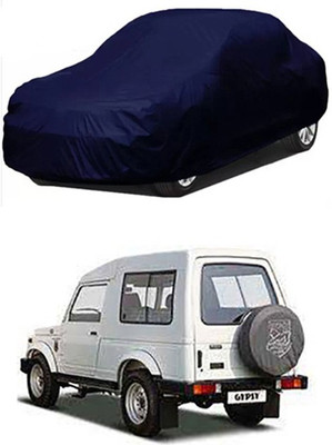 W proof Car Cover For Maruti Suzuki Gypsy MG-410 (Without Mirror Pockets)(Blue)