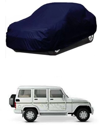 W proof Car Cover For Mahindra Bolero (Without Mirror Pockets)(Blue)