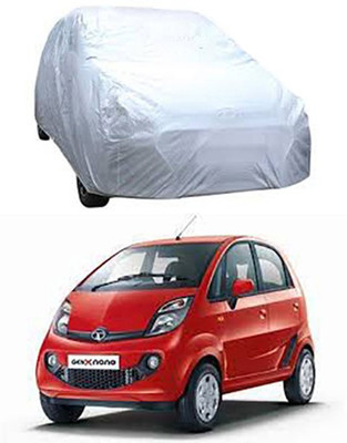 W proof Car Cover For Tata Nano Genx (Without Mirror Pockets)(Silver)